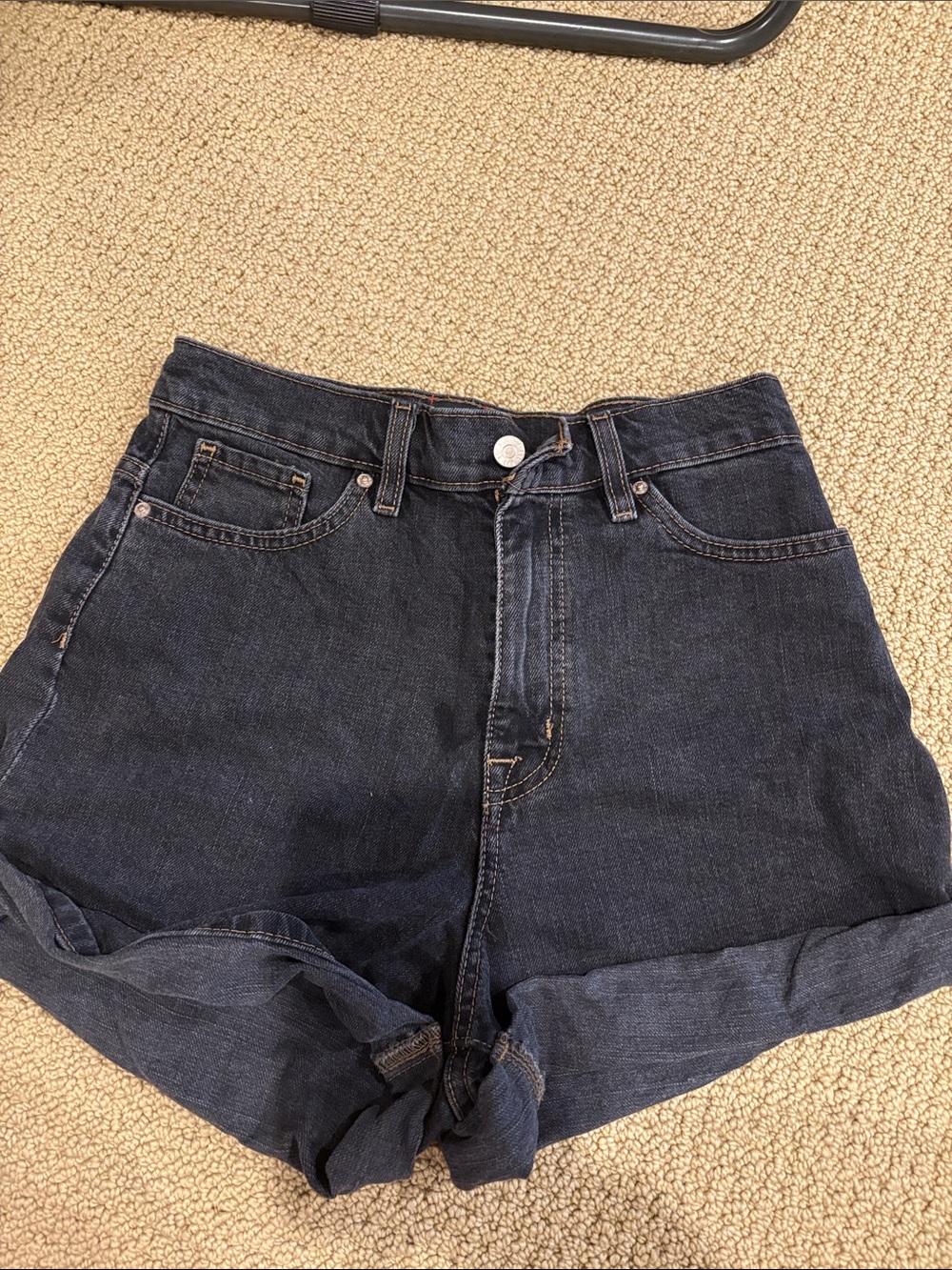 BDG High-Rise Black Denim Shorts